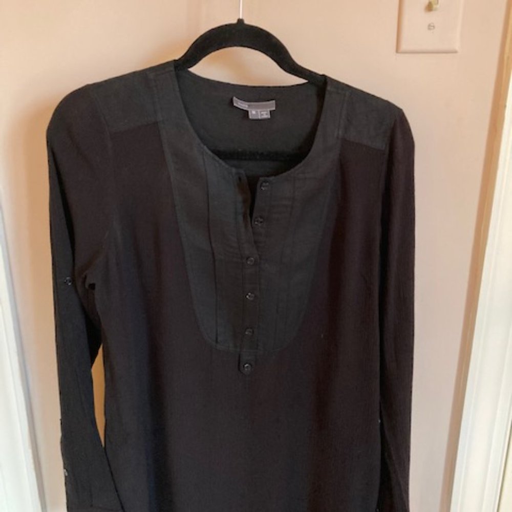 Vince trupunto/tuxedo front tunic